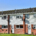 A row of social housing homes