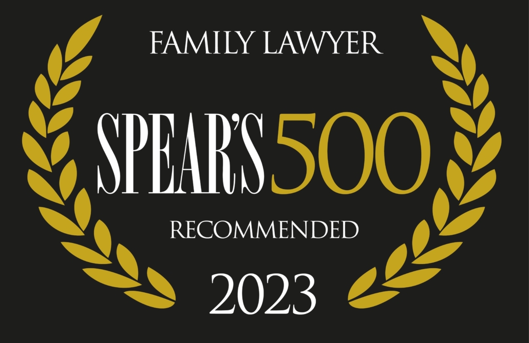 Family Lawyer Spear's 500 Recommended 2023