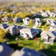 A birds eye view of houses